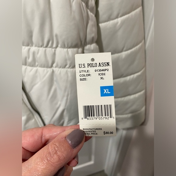 NWT, womens US polo Association jacket, white, NWT, size XL - Picture 2 of 9